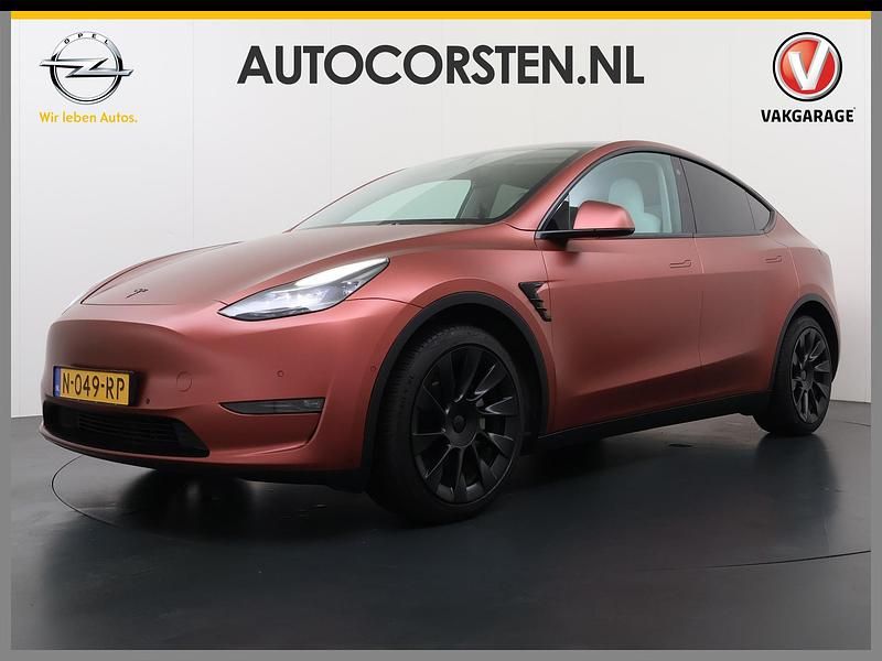 Rood Occasion 2021 Tesla Model Y Long Range AWD SUV | € 26.395 (Goede deal) - Afbeelding 1/4