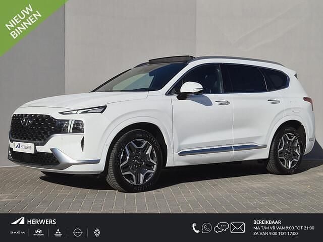 Hyper white cream pearl (ww2) Gebruikt 2022 Hyundai Santa Fe Premium SUV | € 36.435 (Eerlijke prijs) - Afbeelding 1/4