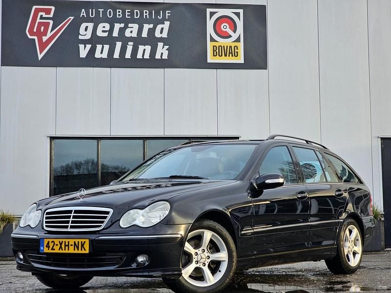 Zwart Occasion 2007 Mercedes C180 Avantgarde Stationwagen | € 6.940 (Eerlijke prijs) - Afbeelding 1/4