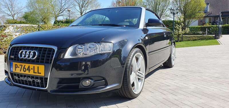 Zwart Gebruikt 2008 Audi A4 Cabriolet S-Line Cabriolet | € 13.750 (Duur) - Afbeelding 1/4