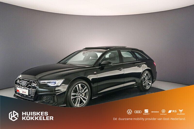 Zwart Gebruikt 2023 Audi A6 S-Line Stationwagen | € 54.900 (Eerlijke prijs) - Afbeelding 1/4