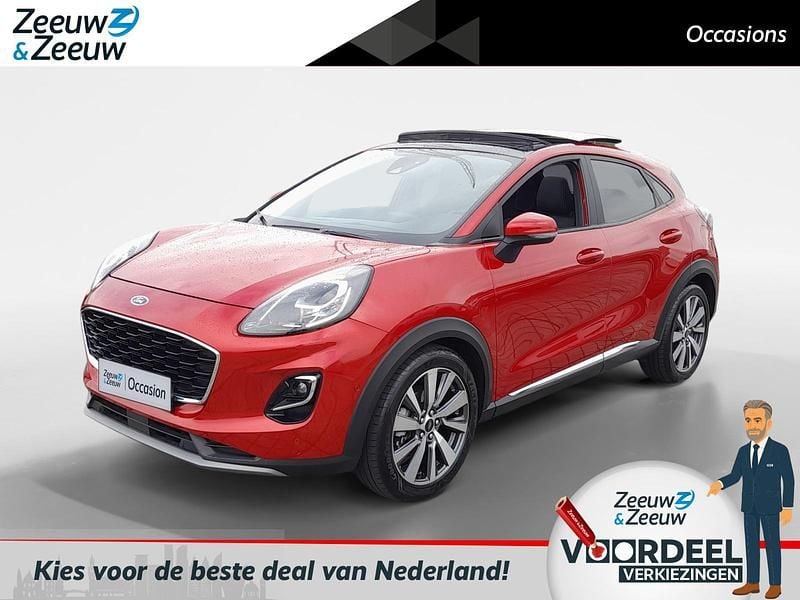 Rood Gebruikt 2020 Ford Puma Gen-E Titanium X SUV | € 18.945 (Eerlijke prijs) - Afbeelding 1/4