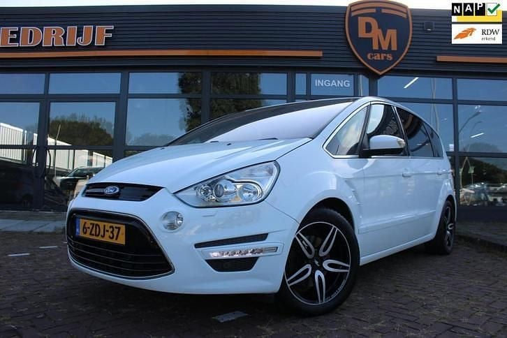 Wit Gebruikt 2011 Ford S-MAX S MPV | € 8.299 (Super prijs) - Afbeelding 1/4