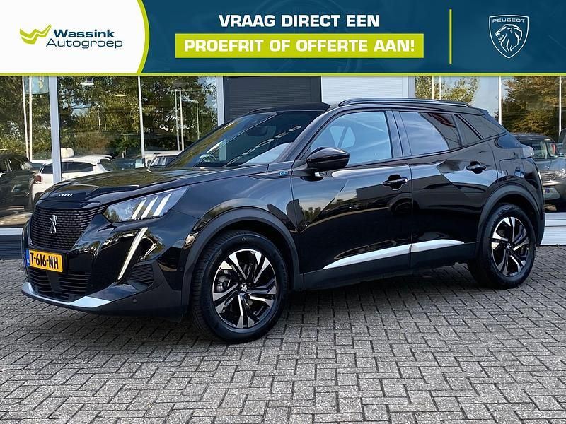Zwart Gebruikt 2023 Peugeot e-2008 GTi SUV | € 21.935 (Eerlijke prijs) - Afbeelding 1/4