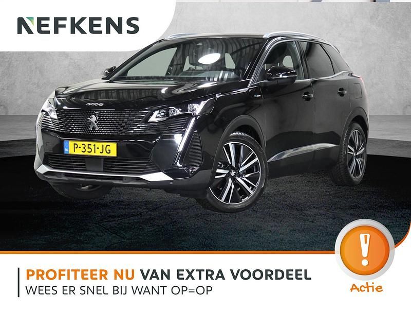 Zwart Gebruikt 2022 Peugeot 3008 GT SUV | € 30.925 (Iets duurder) - Afbeelding 1/4