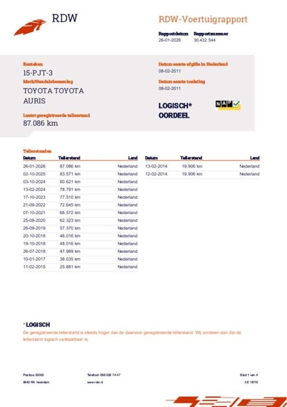 Blauw Occasion 2011 Toyota Auris Hybrid Hatchback | € 9.950 (Goede deal) - Afbeelding 1/1