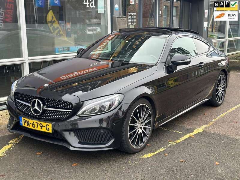 Zwart Gebruikt 2016 Mercedes C220 Night Coupé | € 19.450 (Eerlijke prijs) - Afbeelding 1/4