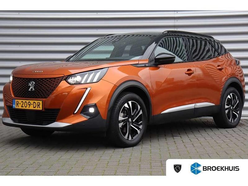 Oranje Occasion 2020 Peugeot e-2008 GT-line SUV | € 15.400 (Eerlijke prijs) - Afbeelding 1/4