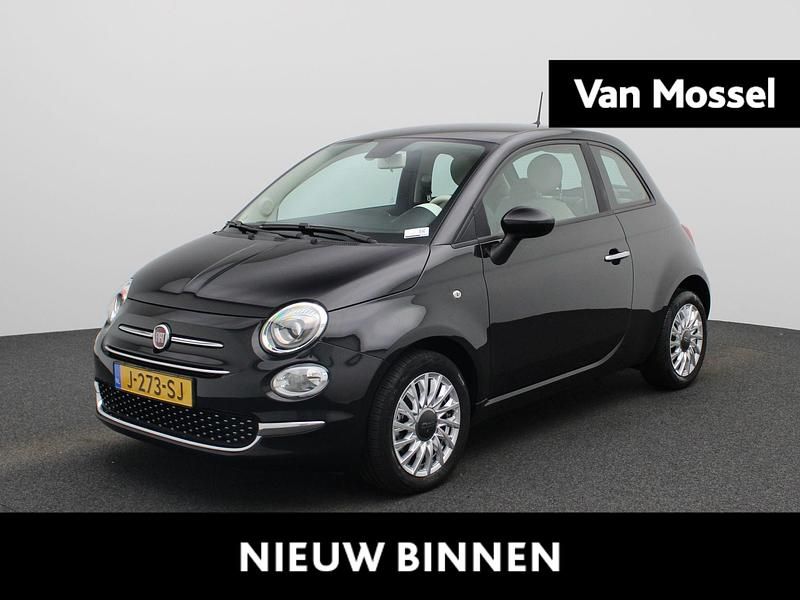 Zwart Gebruikt 2020 Fiat 500 Lounge Hatchback | € 10.400 (Goede deal) - Afbeelding 1/4