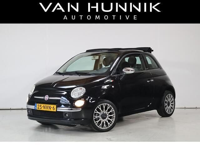 Zwart Occasion 2010 Fiat 500C Lounge Cabriolet | € 7.450 (Eerlijke prijs) - Afbeelding 1/4