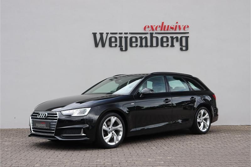 Zwart Gebruikt 2019 Audi A4 S-Line Stationwagen | € 20.900 (Goede deal) - Afbeelding 1/4