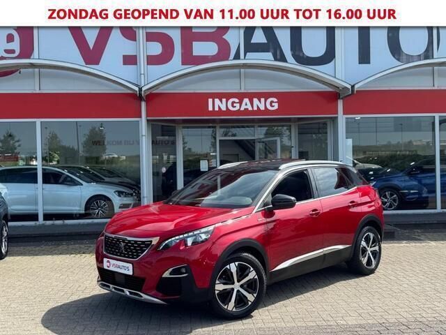 Rood, metallic lak Gebruikt 2017 Peugeot 3008 GT-line SUV | € 13.950 (Goede deal) - Afbeelding 1/4