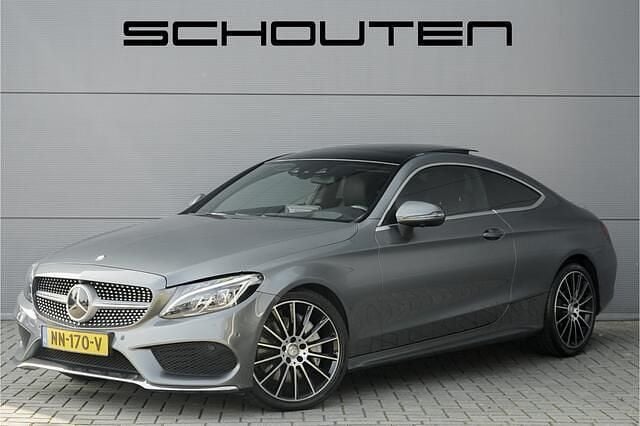 Grijs, metallic lak Gebruikt 2016 Mercedes C300 AMG Coupé | € 23.900 (Super prijs) - Afbeelding 1/4