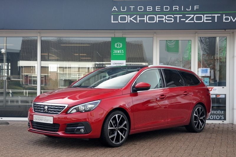 Rood Gebruikt 2019 Peugeot 308 Premium Stationwagen | € 13.450 (Eerlijke prijs) - Afbeelding 1/4