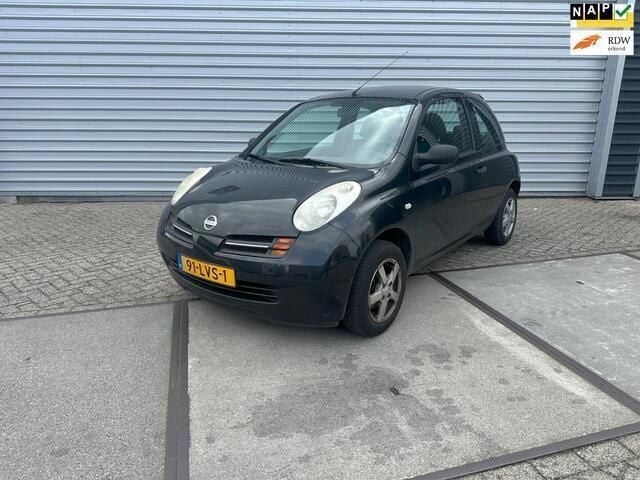Zwart Gebruikt 2004 Nissan Micra Visia Hatchback | € 600 (Super prijs) - Afbeelding 1/4