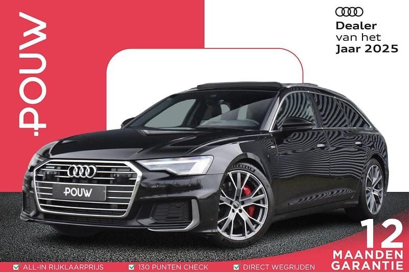 Zwart Gebruikt 2021 Audi A6 Competition Stationwagen | € 39.950 (Super prijs) - Afbeelding 1/4