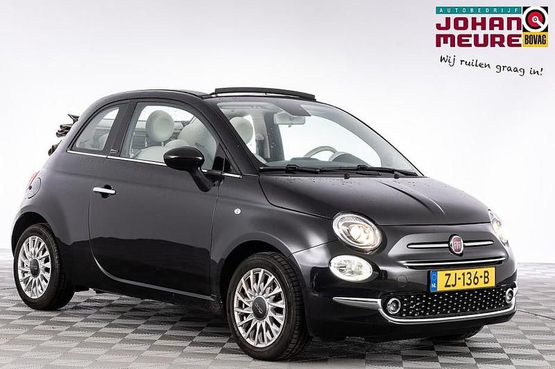 Occasion Fiat 500C Lounge 86 PK (63 kW) 2019 Zwart Cabriolet