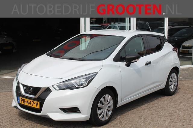Wit Gebruikt 2017 Nissan Micra Visia+ Hatchback | € 8.888 (Eerlijke prijs) - Afbeelding 1/4