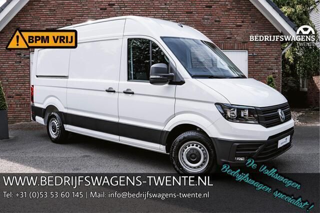 Zwart Nieuw 2024 VW Crafter Comfortline Van | € 42.800 (Eerlijke prijs) - Afbeelding 1/4