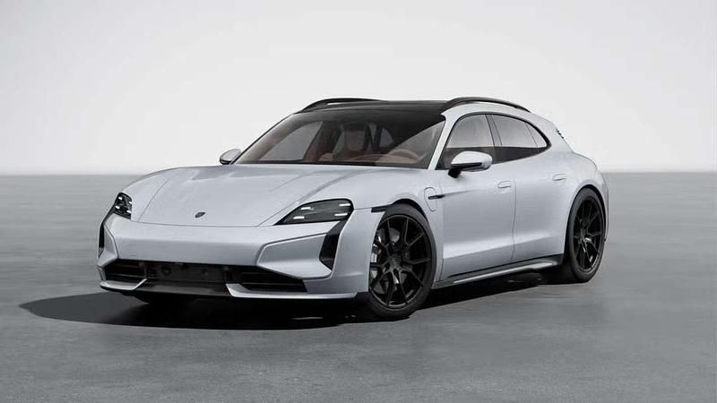 Grijs Gebruikt 2024 Porsche Taycan Turbo Sport Turismo Sedan | € 149.900 - Afbeelding 1/4