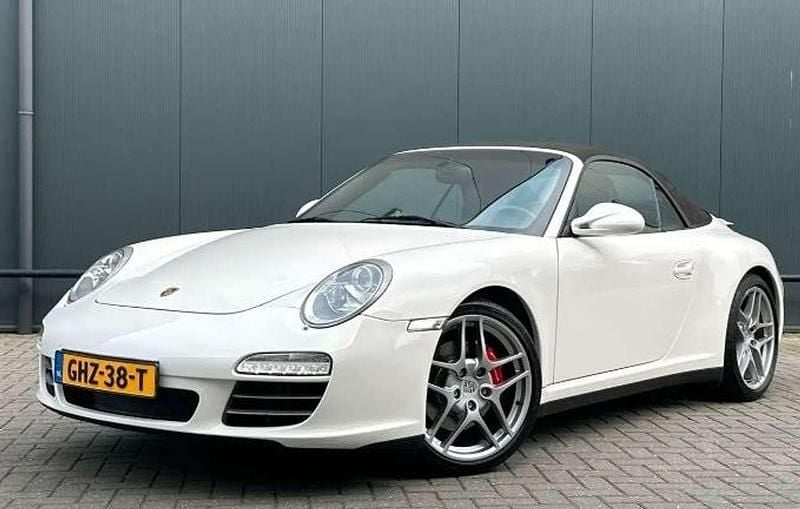 Wit Gebruikt 2009 Porsche 911 Carrera 4S Cabriolet Cabriolet | € 49.500 (Goede deal) - Afbeelding 1/4