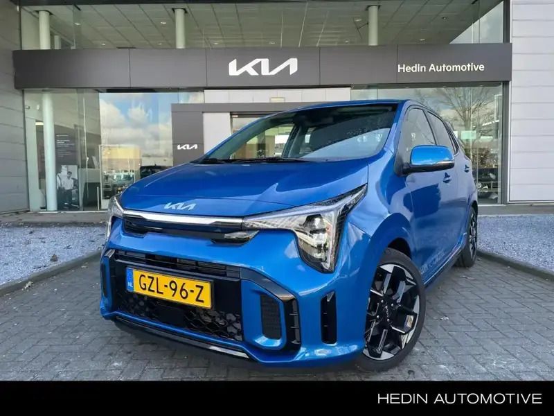 Sporty blue Gebruikt 2025 Kia Picanto GT-Line Hatchback | € 23.390 (Duur) - Afbeelding 1/4