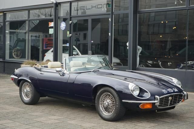 Blauw Gebruikt 1973 Jaguar E-Type Cabriolet | € 159.650 - Afbeelding 1/4