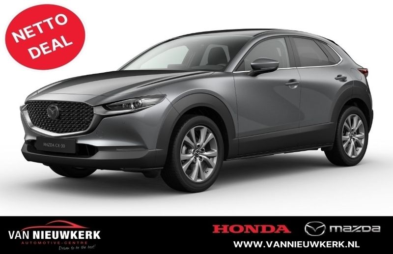 Grijs Nieuw 2024 Mazda CX-30 Exclusive-Line SUV | € 40.600 - Afbeelding 1/1