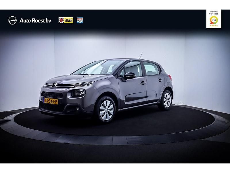 Grijs Gebruikt 2018 Citroën C3 Feel Hatchback | € 8.950 (Goede deal) - Afbeelding 1/4