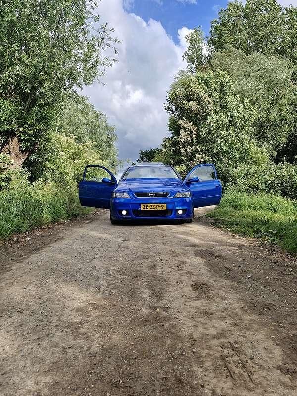 Occasion Opel Astra 160 PK (117 kW) 2000 Blauw Coupé
