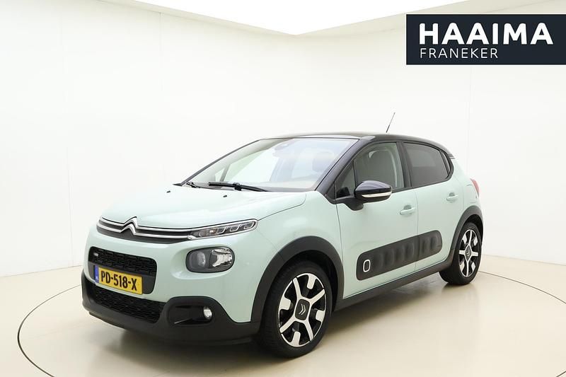 Groen Gebruikt 2017 Citroën C3 PureTech Hatchback | € 10.945 (Iets duurder) - Afbeelding 1/4
