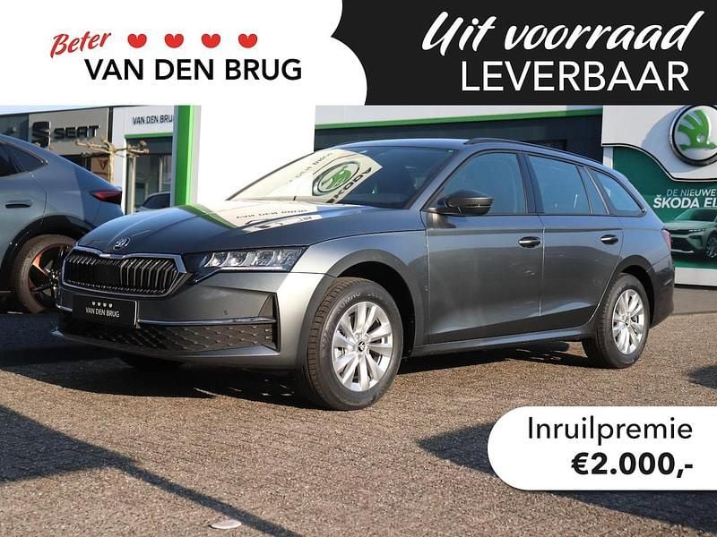 Grijs, metallic lak Gebruikt 2024 Skoda Octavia Business Line Stationwagen | € 35.850 (Goede deal) - Afbeelding 1/4