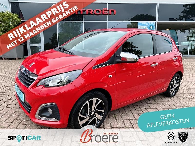 Rood Gebruikt 2019 Peugeot 108 Allure Hatchback | € 10.900 (Eerlijke prijs) - Afbeelding 1/4