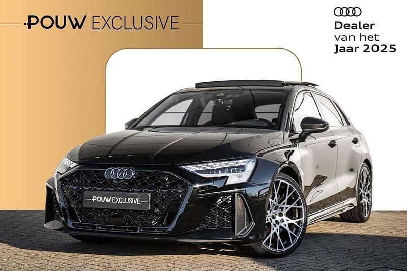 Zwart, metallic lak Nieuw 2024 Audi RS3 Sportback Comfort Hatchback | € 125.950 (Eerlijke prijs) - Afbeelding 1/4