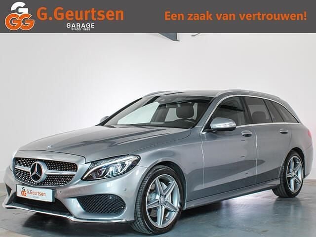 Grijs Gebruikt 2015 Mercedes C200 AMG line Stationwagen | € 19.395 (Eerlijke prijs) - Afbeelding 1/4