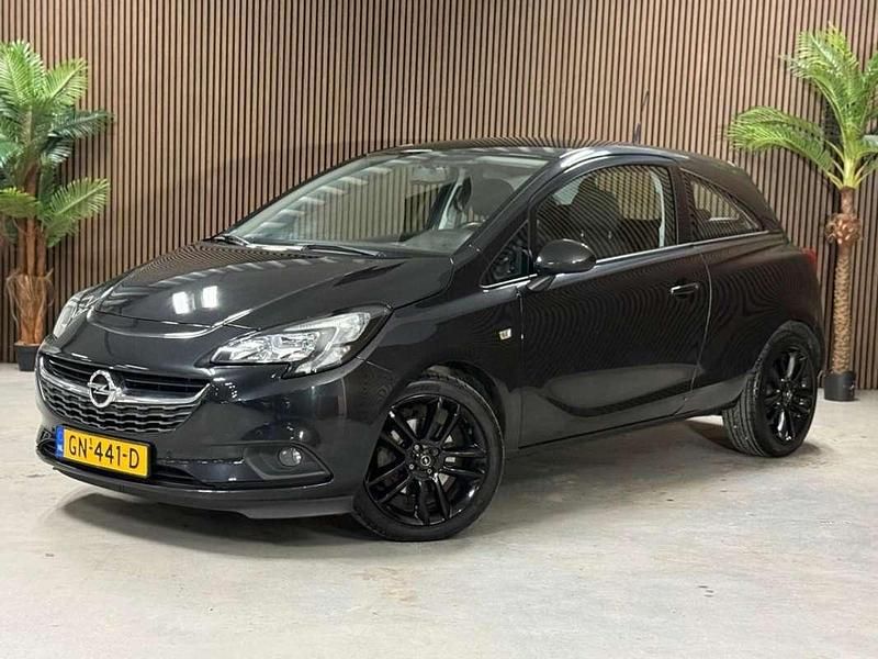 Zwart Gebruikt 2015 Opel Corsa Edition Hatchback | € 6.995 (Eerlijke prijs) - Afbeelding 1/4
