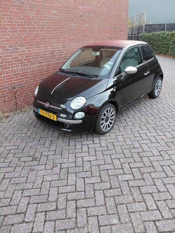Zwart Gebruikt 2013 Fiat 500C Lounge Cabriolet | € 4.650 (Super prijs) - Afbeelding 1/4