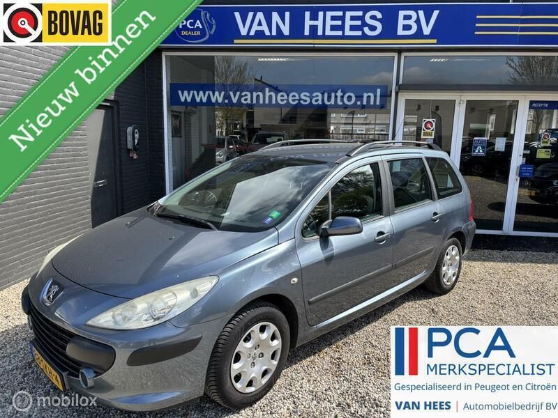 Grijs Gebruikt 2007 Peugeot 307 Stationwagen | € 2.945 (Duur) - Afbeelding 1/4