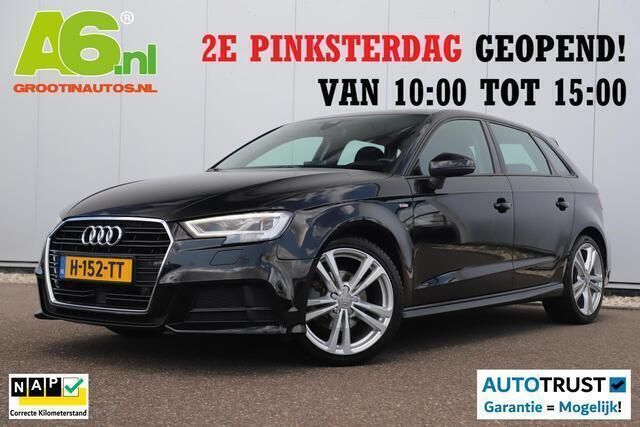 Zwart Gebruikt 2019 Audi A3 Sportback S-Line Hatchback | € 16.999 (Goede deal) - Afbeelding 1/4
