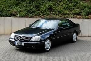 Blauw001u sonderlackierung 363 crystal covelline blue metallic Gebruikt 1997 Mercedes CL500 Coupé | € 59.980 - Afbeelding 1/4