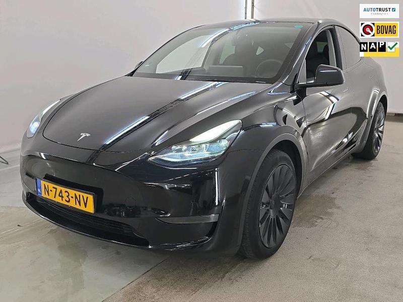 Zwart (metallic) Occasion 2021 Tesla Model Y Long Range AWD SUV | € 29.940 (Eerlijke prijs) - Afbeelding 1/4