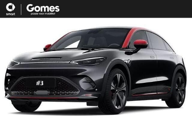 Zwart, metallic lak Nieuw 2025 Smart #3 Brabus SUV | € 41.610 (Super prijs) - Afbeelding 1/1
