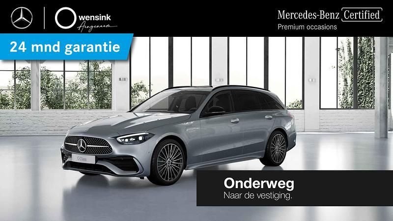 Grijs Gebruikt 2022 Mercedes C180 AMG line Stationwagen | € 38.850 (Duur) - Afbeelding 1/4