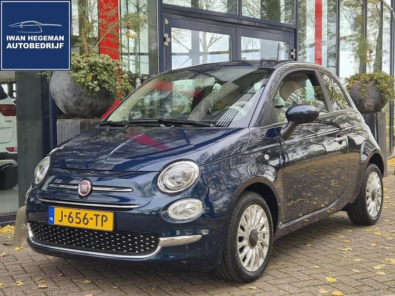 Blauw Gebruikt 2020 Fiat 500 Lounge Hatchback | € 12.890 (Eerlijke prijs) - Afbeelding 1/3