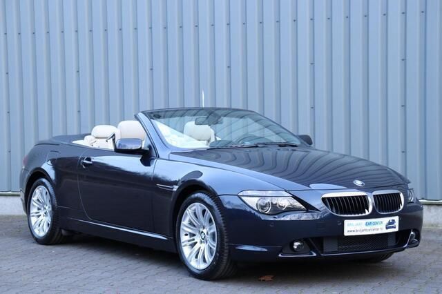 Blauw, metallic lak Gebruikt 2006 BMW 630 Cabriolet Executive Cabriolet | € 27.500 - Afbeelding 1/4