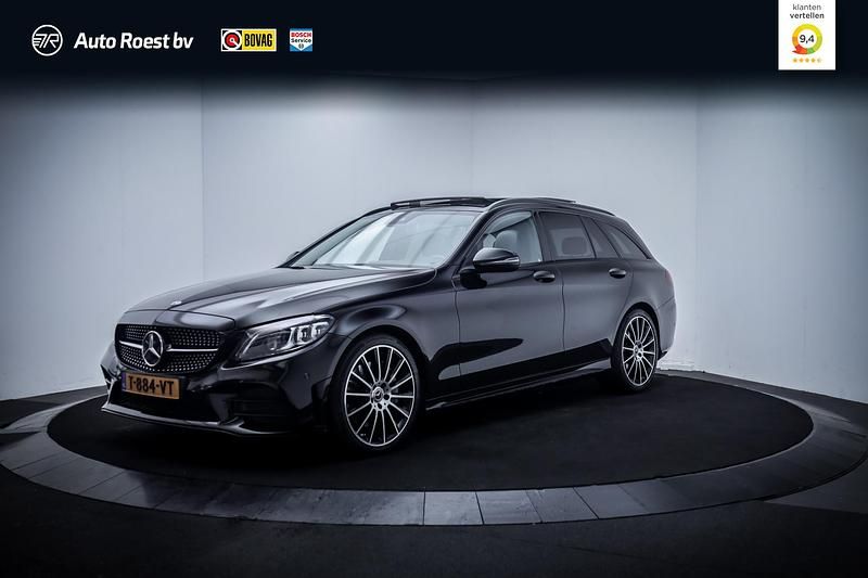 Zwart Occasion 2023 Mercedes C300 Premium Stationwagen | € 34.025 (Super prijs) - Afbeelding 1/4