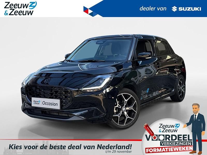 Super black pearl metallic (zwart metallic) Gebruikt 2025 Suzuki Swift Style Hatchback | € 26.660 (Duur) - Afbeelding 1/4