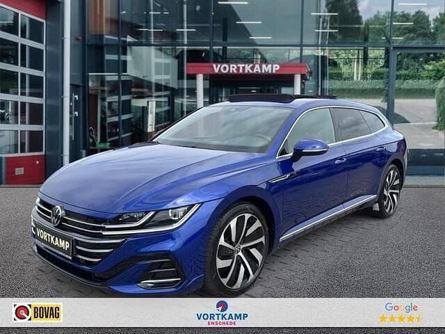 Blauw Gebruikt 2021 VW Arteon R-line Stationwagen | € 30.900 (Eerlijke prijs) - Afbeelding 1/4