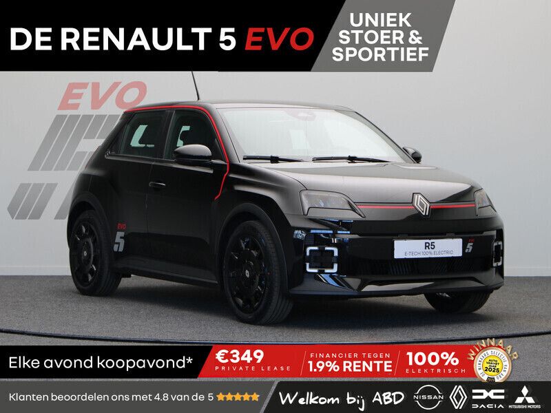 Zwart Nieuw 2025 Renault R5 Urban Hatchback | € 30.145 (Super prijs) - Afbeelding 1/1