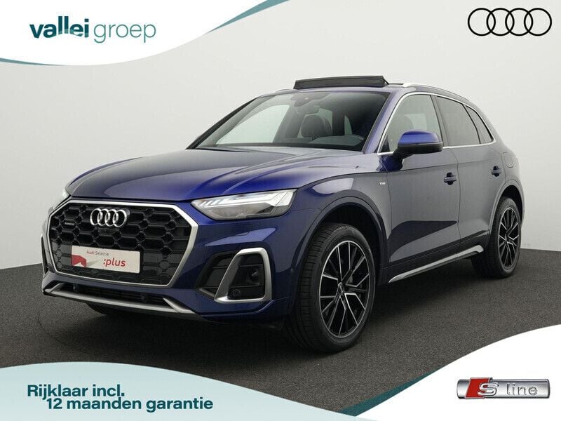 Blauw Gebruikt 2022 Audi Q5 S-Line SUV | € 50.900 (Eerlijke prijs) - Afbeelding 1/4